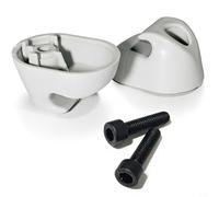 BildeeMait 2 clips para visera solar de camión para Kenworth para Peterbilt, para soporte gris resistente S16-1023-661 F01377-2 para OEM