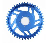 BildeeMait 42T - Corrección de desplazamiento de cadena E para bicicleta, aleación de aluminio azul para rojo para anillo para pieza de repuesto, 176 x 176 x 24,5 mm