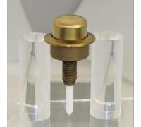 BildeeMait 49 - Botón pulsador compatible con tanque de inodoro de una sola descarga en ABS de larga duración con acabado dorado, se adapta a inodoros estándar y elevados para un uso fácil