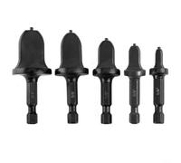 BildeeMait 5 unids aire acondicionado tubería de cobre ensanchamiento de la herramienta de perforación conjunto de brocas de acero de alto carbono para HVAC 1/10.2 cm 3/20.3 cm 1/5.1 cm 5/20.3 cm 3