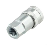 BildeeMait Acoplador hidráulico de conexión rápida para ISO7241-A Series 3/20.3 cm 1/10.2 cm NPT Conector de tractor roscado Acero al carbono Zinc plateado de alta presión para Parker 6600 más rápido