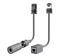 BildeeMait Adaptador de cable de extensión RJ45 para Starlink Ethernet hembra de 30 cm, IP68, impermeable, conexión a tierra de alta velocidad, 1200 Mbps para satélite