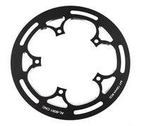 BildeeMait Aleación de aluminio para protector de cadena de bicicleta para BCD de 130 mm, se adapta a 50 54T cadena individual, 235 mm de diámetro para cubierta protectora de plato de bicicleta para