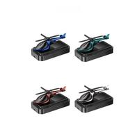 BildeeMait Ambientador solar giratorio para coche, difusor automático de aromaterapia con dispersión de turbina de larga duración, decoración interior sostenible