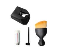 BildeeMait AT-VMN95E - Lápiz capacitivo para reproductor de discos de vinilo para modelos Audio-Technica, punta elíptica de 03 x 07 mil, cuerpo verde con accesorios