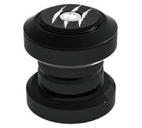 BildeeMait Auriculares de bicicleta de 30-30 mm con rodamientos sellados dobles para horquilla recta de 25,4 mm, piezas de ciclismo de aleación de aluminio negro