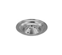 BildeeMait Bandeja de acero inoxidable para hielo seco para sashimi y olla caliente, plato redondo grande para carne de res, limpio, plateado, 34 x 275 cm