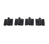 BildeeMait Bisagra de amortiguación de par ajustable, paquete de 4, bisagras de aleación de zinc grueso, gabinetes de muebles y equipos industriales, para posicionamiento de 360 grados, negro (26 x 22