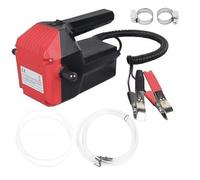 BildeeMait Bomba eléctrica de cambio de aceite de 12 V, portátil, para extractor diésel, para coche, motocicleta, quad, transferencia de líquido ABS con abrazaderas de batería