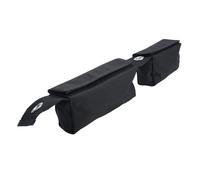 BildeeMait Buceo ajustable para bolsillo de peso en V para tanques dobles, bolsa de nailon 1680D para control de flotabilidad, sostiene pesos sólidos en ranura cilíndrica, color negro