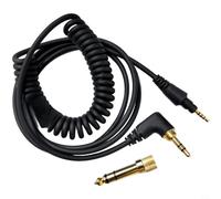 BildeeMait Cable de audio de repuesto para Pioneer HDJ CUE1, para auriculares X7, S7, núcleo de cobre OFC de 1,2 m con conectores chapados en oro, cubierta flexible de TPE (edición en ángulo recto)