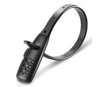 BildeeMait Cable de bloqueo portátil de 3 dígitos para bicicletas, motocicletas, cascos, correa de seguridad antideslizante de acero fuerte E-para bicicleta y monopatín (tipo B S)