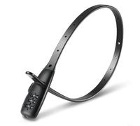 BildeeMait Cable de bloqueo portátil de 3 dígitos para bicicletas, motocicletas, cascos, correa de seguridad antideslizante de acero fuerte E-para bicicleta, monopatín (tipo S)