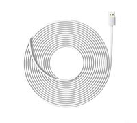BildeeMait Cable de carga TPE blanco para cámara Ring Outdoor Plus 5.2m DC Tipo - Cable resistente a la intemperie al aire libre (7.2M)