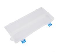 BildeeMait Caja de almacenamiento para pincel, lápices y acuarelas, 33 x 7 x 3,5 cm, organizador de plástico con tapa abatible