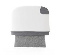 BildeeMait Cepillo ergonómico de limpieza de esquinas de difícil acceso para alféizares de ventanas y huecos de cocina, color gris