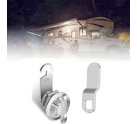 BildeeMait Cerradura de aleación de zinc de 58 pulgadas, acabado cromado, pestillo sin bloqueo, equipaje para puerta, cámper, remolque, autocaravana