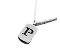 BildeeMait Collar de plata de ley con letra para mujer, delicado colgante de inicial con cadena ajustable de 41 a 50 cm, Letter of V, Robar, Sin piedra preciosa
