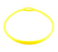 BildeeMait Collar de silicona con soporte regulador de buceo, collar elástico de segunda etapa para buceo, correa de engranaje segura de nivel de barbilla, 76 cm, negro (amarillo)