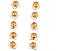 BildeeMait Conector de placa PCB de doble cara U.FL-R- para SMD para ipx macho para mini tarjeta, conector RF chapado en oro para proyectos electrónicos de soldadura de bricolaje, 10 unidades