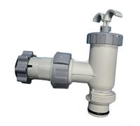 BildeeMait Conjunto de válvula de émbolo de repuesto para bombas de filtro de piscina Intex (modelos 10747 y 10722), plástico gris, incluye válvula + adaptador