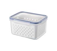 BildeeMait Contenedores de almacenamiento de cocina sellados, drenables, 18 x 13 x 10 cm y 22 x 16 x 12 cm, almacenamiento hermético de alimentos