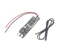 BildeeMait Controlador de temperatura del ventilador de 12 V CC con pantalla digital 0.2-2 A, módulo de regulación para reducción de ruido de computadora de -9.9 a 99.9 °C (puntos negros grandes)