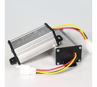 BildeeMait Convertidor de voltaje CC 36V-72V a 12V 10A-30A, adaptador de corriente de aleación de aluminio con sobrecorriente para protección eléctrica para lámpara de xenón de motocicleta