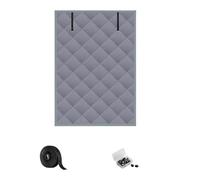BildeeMait Cortina enrollable de invierno para aislamiento, manta térmica de tela Oxford de 3 capas, cubierta de nergética para sala de estar