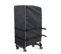 BildeeMait Cubierta de tela Oxford para carrito de TV para exteriores, todo tipo de clima, para protección, soporte móvil con asa y hebillas, color negro (S: 48 x 20 x 57 pulgadas)