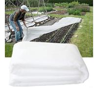 BildeeMait Cubierta protectora para plantas de jardín de 5 x 33 pies, red blanca con tela no tejida resistente a desgarros que protege verduras, flores y cultivos de pájaros