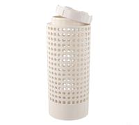 BildeeMait Cubo de compostaje de PVC blanco para jardín, tubo de compostaje de 110 mm con tapa atornillada segura y ventilador para restos de cocina (1 unidad)