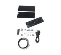 BildeeMait DC5V para kit de reloj de matriz de puntos LED SMD, módulo de visualización de temperatura de celosía digital, proyecto electrónico de bricolaje con carcasa acrílica y cable (verde)