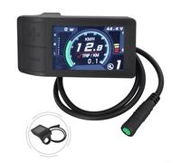 BildeeMait Eléctrica para Bicicleta Pantalla LCD 500C HD, Pantalla IPS de 2.2 Pulgadas, Protocolo UART, Indicador de Nivel de Batería