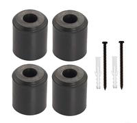 BildeeMait Estante de almacenamiento para tabla de esquí, soporte montado en la pared, tabla de snowboard con fijaciones, organizador negro para el hogar, garaje, paquete de 8 (4 piezas)