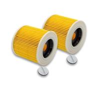 BildeeMait Filtro para aspiradoras WD 2500 M WD 3200 AF, clase F9, filtro de lámina de plástico, amarillo, paquete de 2