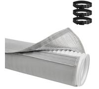 BildeeMait Funda de manguera de aire acondicionado portátil, manga aislada, ventilación de conducto de CA de 59 pulgadas, 3 capas para aislamiento con película de aluminio, neopreno, se adapta a