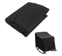 BildeeMait Funda impermeable para silla mecedora Oxford 420D, protección UV para patio al aire libre, columpio para asiento con correas de cierre, 70 x 97 x 99 cm (gris)