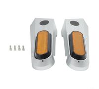 BildeeMait Fundas decorativas para rueda trasera para scooter Xiaomi 5PRO, juego completo con reflectores amarillos y tornillos, protectores de plástico resistentes al desgaste para un mejor estilo y