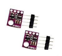 BildeeMait GY-BME280/BMP280 Módulo de sensor 5V I2C/SPI Placa de presión de humedad de temperatura para estación meteorológica Arduino Pi 14 x 11 mm, morado (paquete de 2) (GY-BMP280-5V)