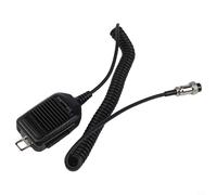 BildeeMait HM-36 Micrófono de altavoz de hombro de radio de 8 pines, para walkie Talkie Micrófono de mano para radios móviles ICOM IC-718 IC-765 IC-761 IC-7200 IC-7600, interruptor PTT resistente y