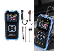 BildeeMait HRM 10 - Probador digital de resistencia interna de batería, alta precisión del 0,5%, 1000 mAh, recargable, para apagado automático, control táctil 18650 paquetes de iones de litio