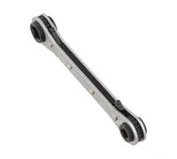 BildeeMait HVAC para llave de servicio con trinquete reversible para válvulas de aire acondicionado, herramienta de tuerca multifunción de 1/4 3/8 3/16 5/16 pulgadas
