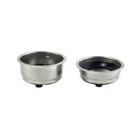 BildeeMait Juego de cestas de filtro de acero inoxidable de 51 mm para máquinas de café Morphy Richards, Derlla, KONKA Dolim C Single o Double Shot
