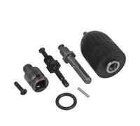 BildeeMait Juego de portabrocas 5 en 1 sin llave 2C13 mm con para SDS Plus, 1 hexagonal de 4 pulgadas, 3 8 pulgadas para adaptadores de llave SDS-Plus de 1 2 pulgadas