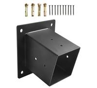 BildeeMait Juego de soportes inclinados para pérgola de techo, montaje en pared, accesorios de acero, postes de madera de 10 x 10 cm, 8,9 x 8,9 cm, cenador de porche
