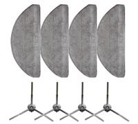 BildeeMait Kit de cepillos laterales de repuesto y paños de microfibra para Lydsto R1 Edge, Eve RookS, R1D Edge para aspiradoras robot MiWhole M9 Lite C 4 cepillos + 4 paños