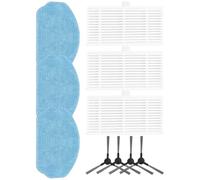 BildeeMait Kit de piezas de aspiradora para Nedis WIFIVCB01, incluye cepillos laterales, filtros y almohadillas para fregona, accesorios de repuesto para limpieza profunda y mantenimiento