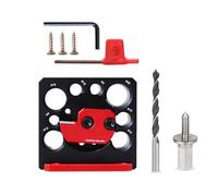 BildeeMait Kit de plantilla para taladro eléctrico de 8 a 20 mm con 8 cuchillas de carburo intercambiables para carpintería