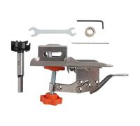 BildeeMait Kit de plantilla y brocas de perforación de bisagra de 35 mm, localizador de agujeros para carpintería, montaje preciso de muebles de gabinete